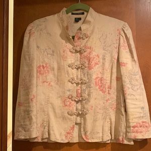 Lovely Linen toggle Jacket